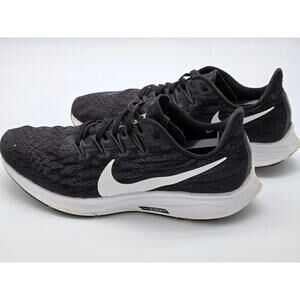 EUC Nike Air Zoom Pegasus 36 AQ2210-004 Women US 9 Black White Running Shoe